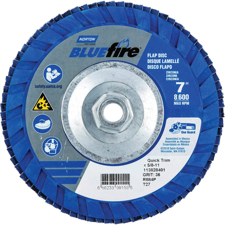 BlueFire® Standard-Density Flap Disc - NY765