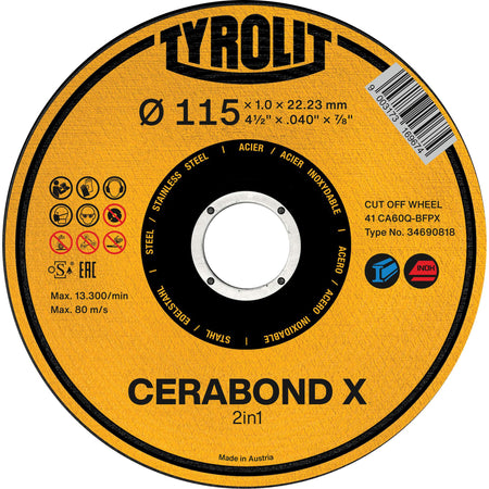 CA60Q-BFPX CERABOND X Cut-Off Wheel - NY835