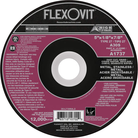 Cut-Off, Notching & Light Grinding Wheel - NY845
