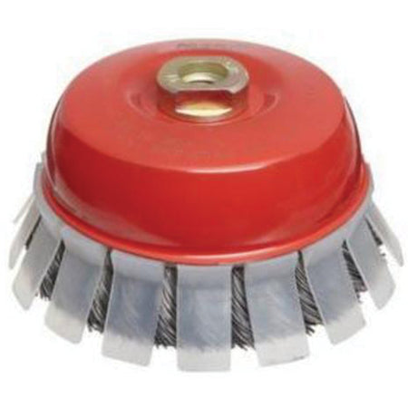 Knotted Wire Cup Brush with Protective Guard - NZ767