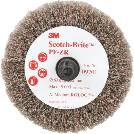 Scotch-Brite™ Roloc™ Cut and Polish Flap Brush, PF-ZR - QN482