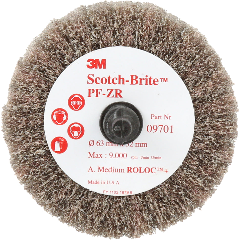 Scotch-Brite™ Roloc™ Cut and Polish Flap Brush, PF-ZR - QN482
