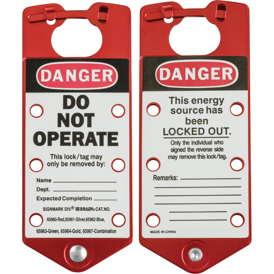 Labeled Lockout Hasp - SAC645