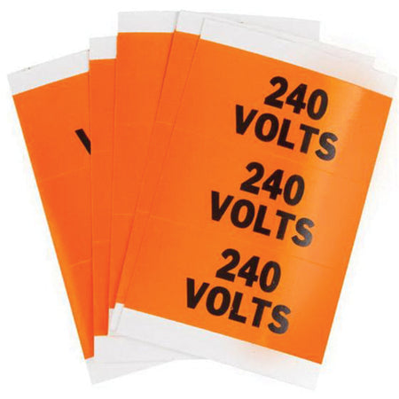 Porta-Pack ""240 Volts"" Labels - SAD061