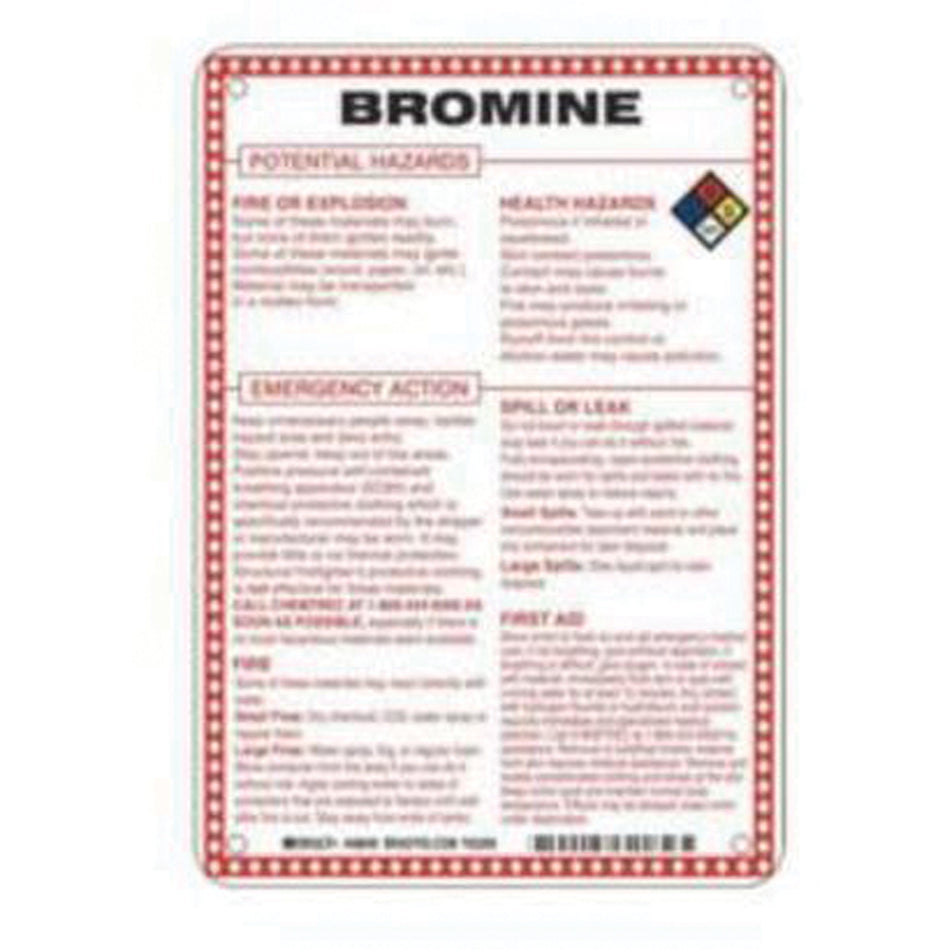 ""Bromine Potential Hazards"" Sign - SAD078