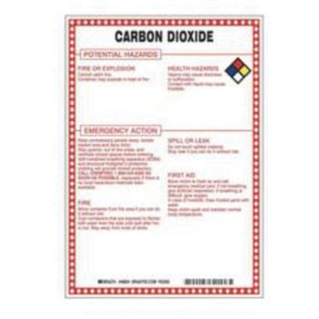 ""Carbon Dioxide Potential Hazards"" Sign - SAD081