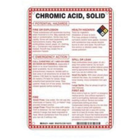 ""Chromic Acid, Solid Chromium Anhydride Potential Hazards"" Sign - SAD085