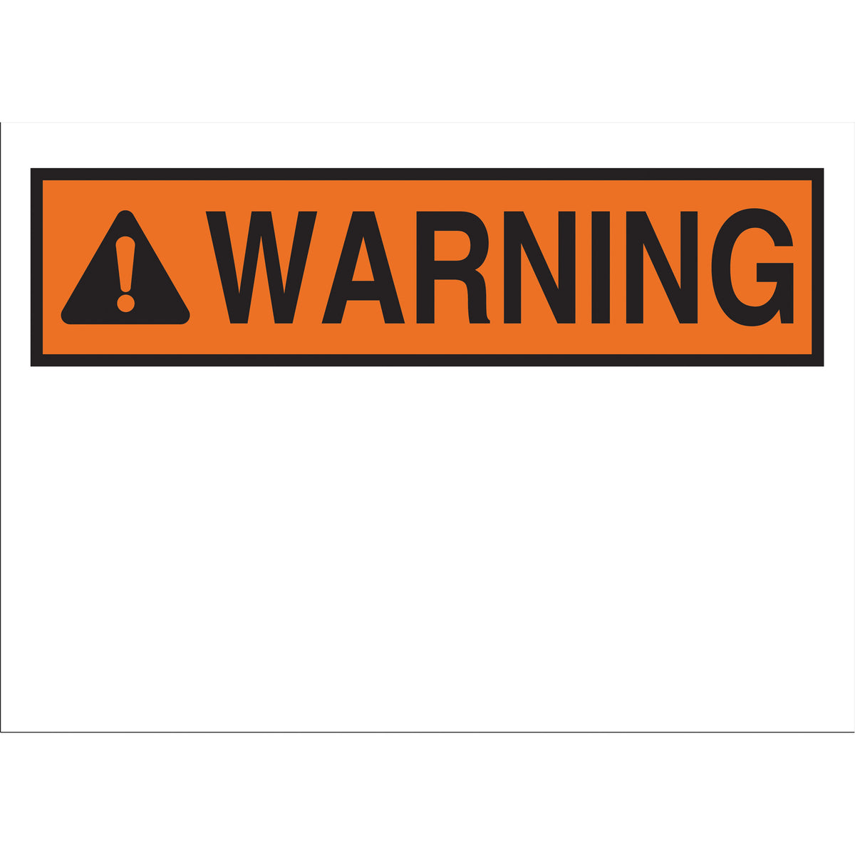 ""Warning"" Sign with Symbol - SAD041