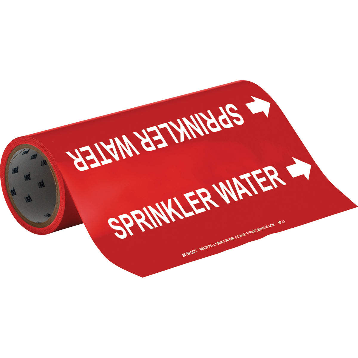 ""Sprinkler Water"" Roll Form Pipe Markers - SAD343