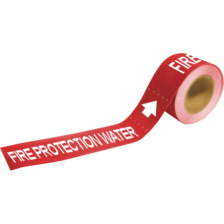 ""Fire Protection Water"" Roll Form Pipe Markers - SAD376