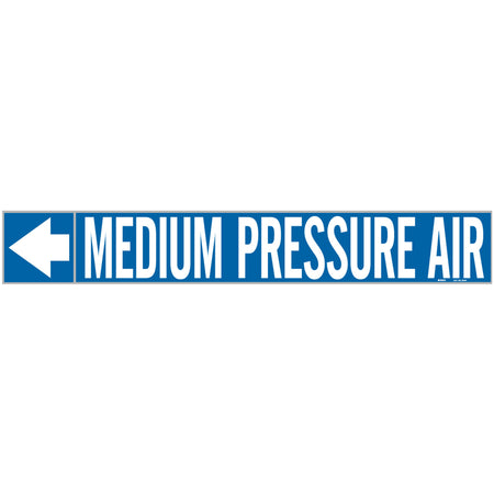 ""Medium Pressure Air"" Pipe Markers - SAD393