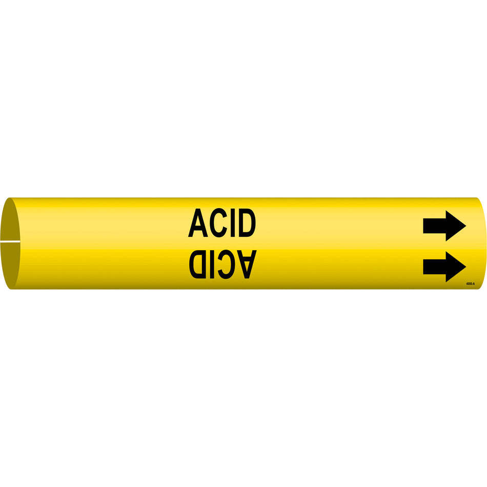 ""Acid"" Pipe Marker - SAD482