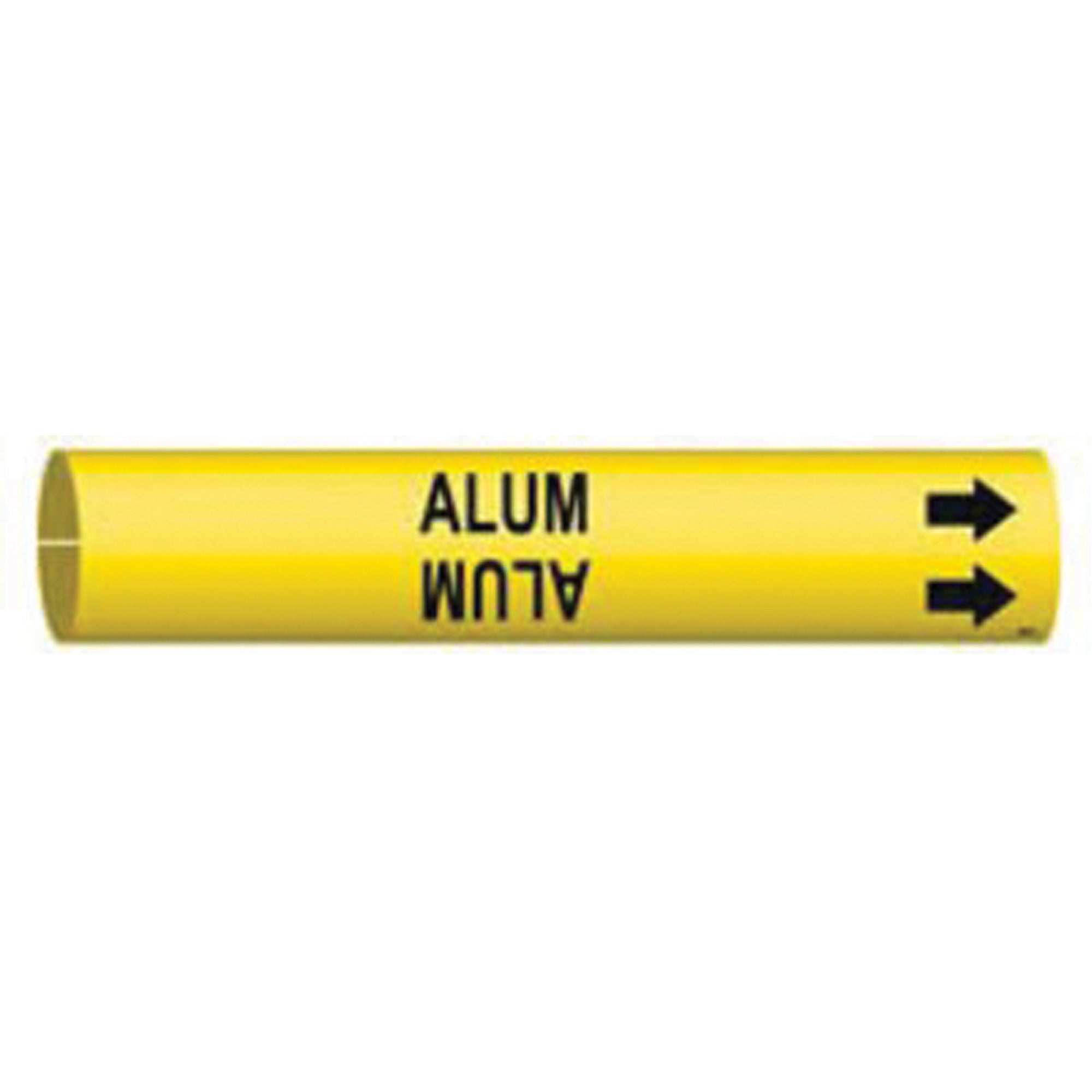 ""Alum"" Pipe Marker - SAD514