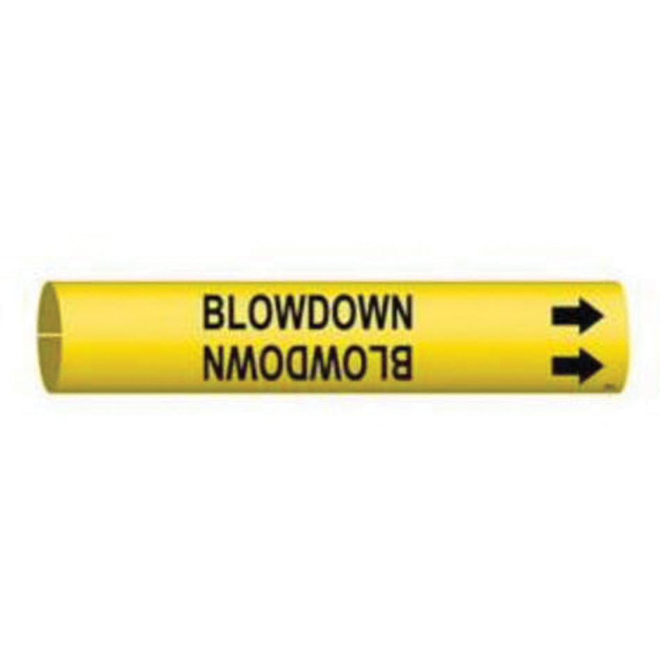 ""Blowdown"" Pipe Marker - SAD562