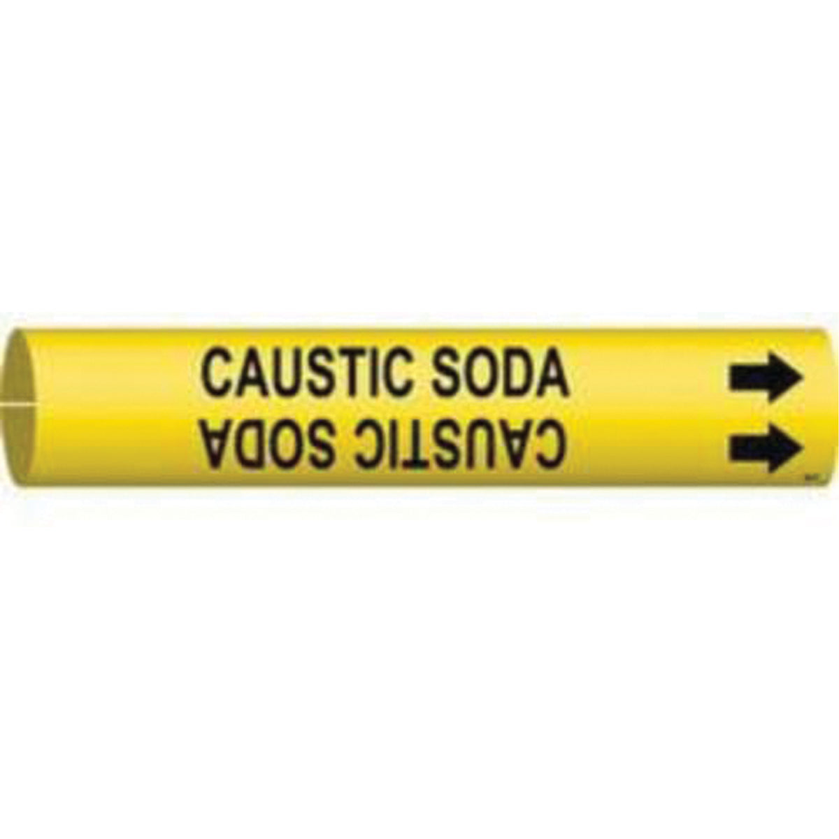 ""Caustic Soda"" Pipe Marker - SAD618