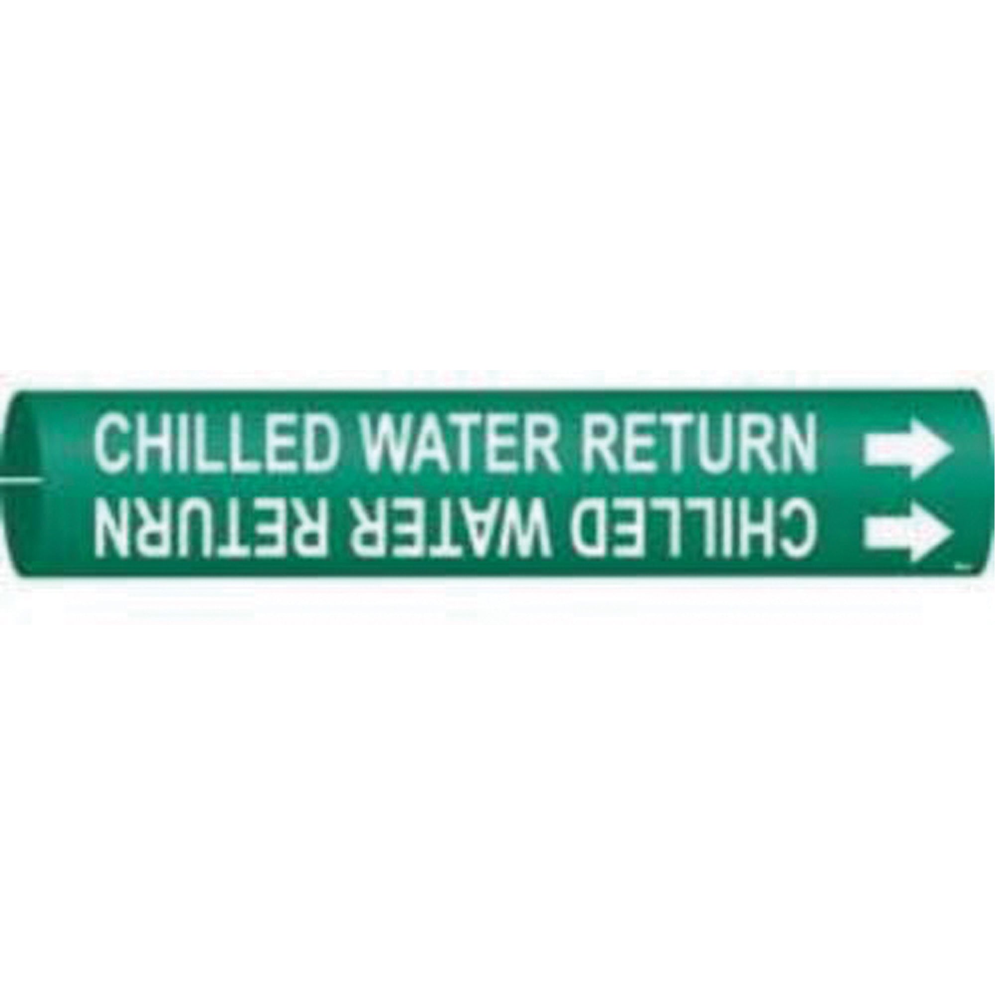 ""Chilled Water Return"" Pipe Marker - SAD632