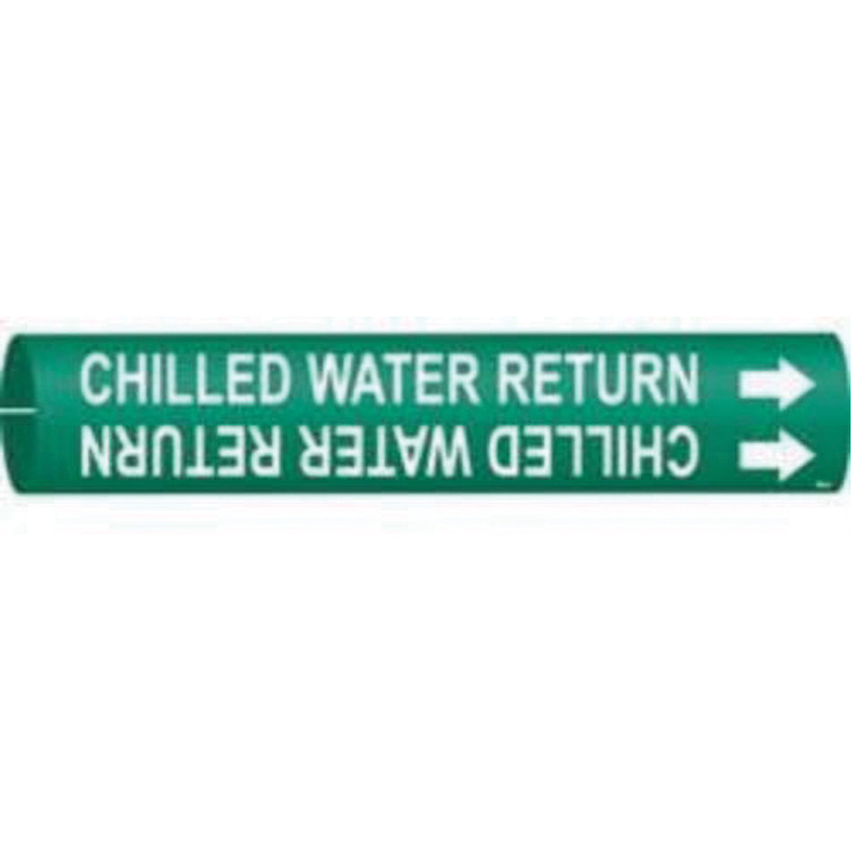 ""Chilled Water Return"" Pipe Marker - SAD632