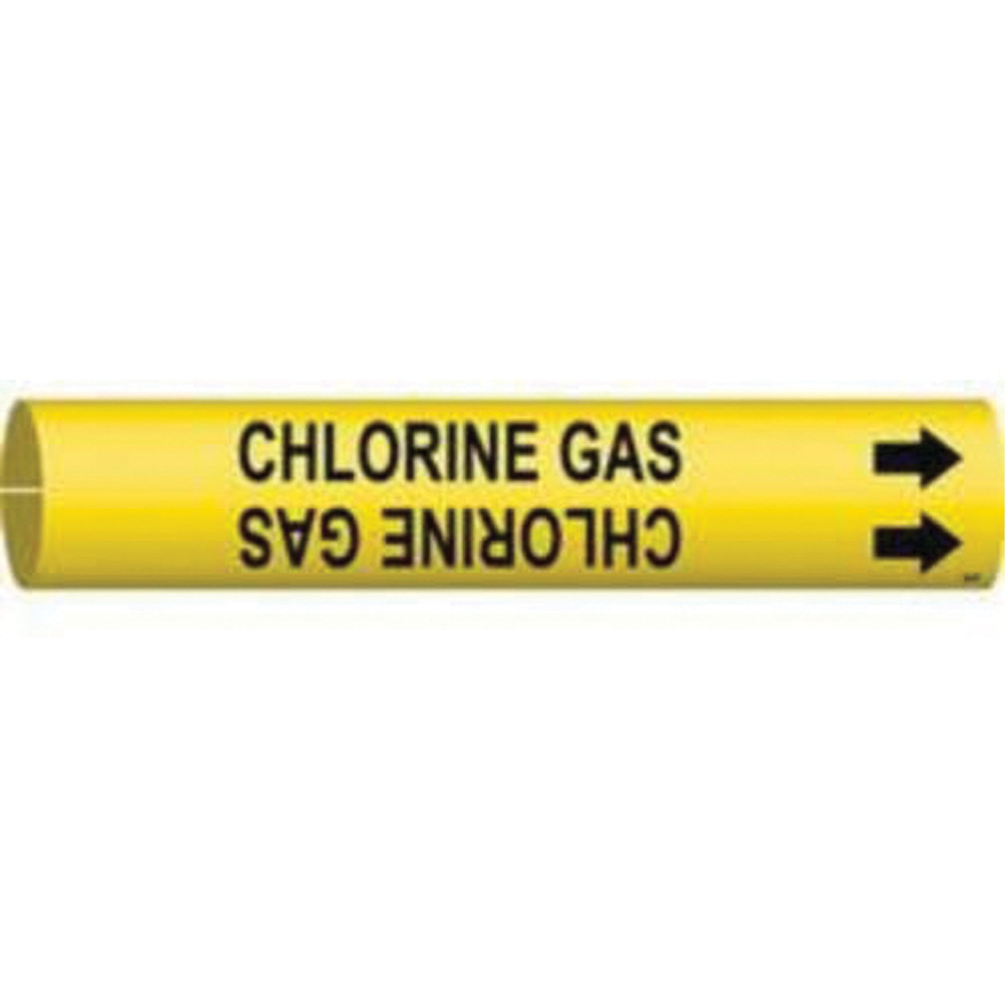 ""Chlorine Gas"" Pipe Marker - SAD656