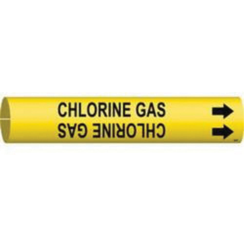 ""Chlorine Gas"" Pipe Marker - SAD656