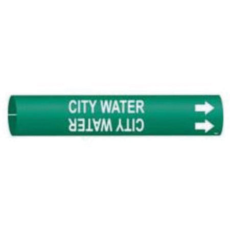 ""City Water"" Pipe Marker - SAD672