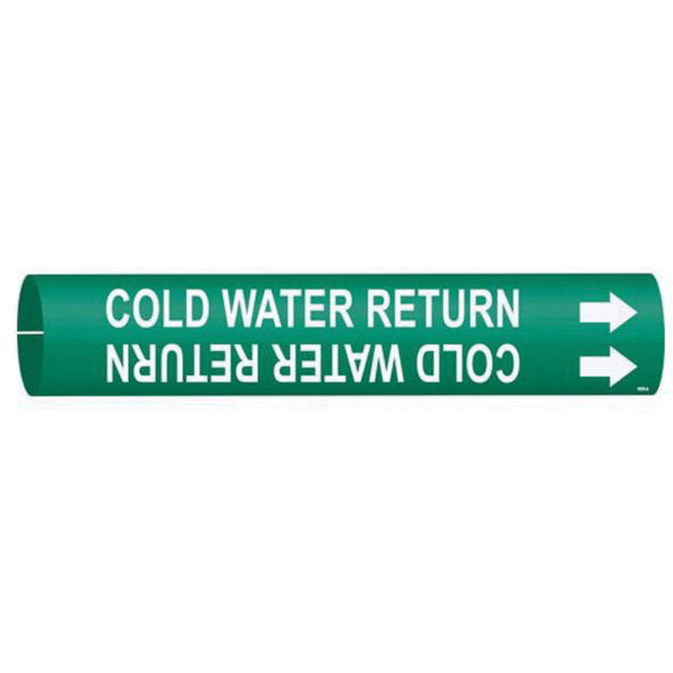 ""Cold Water Return"" Pipe Marker - SAD688