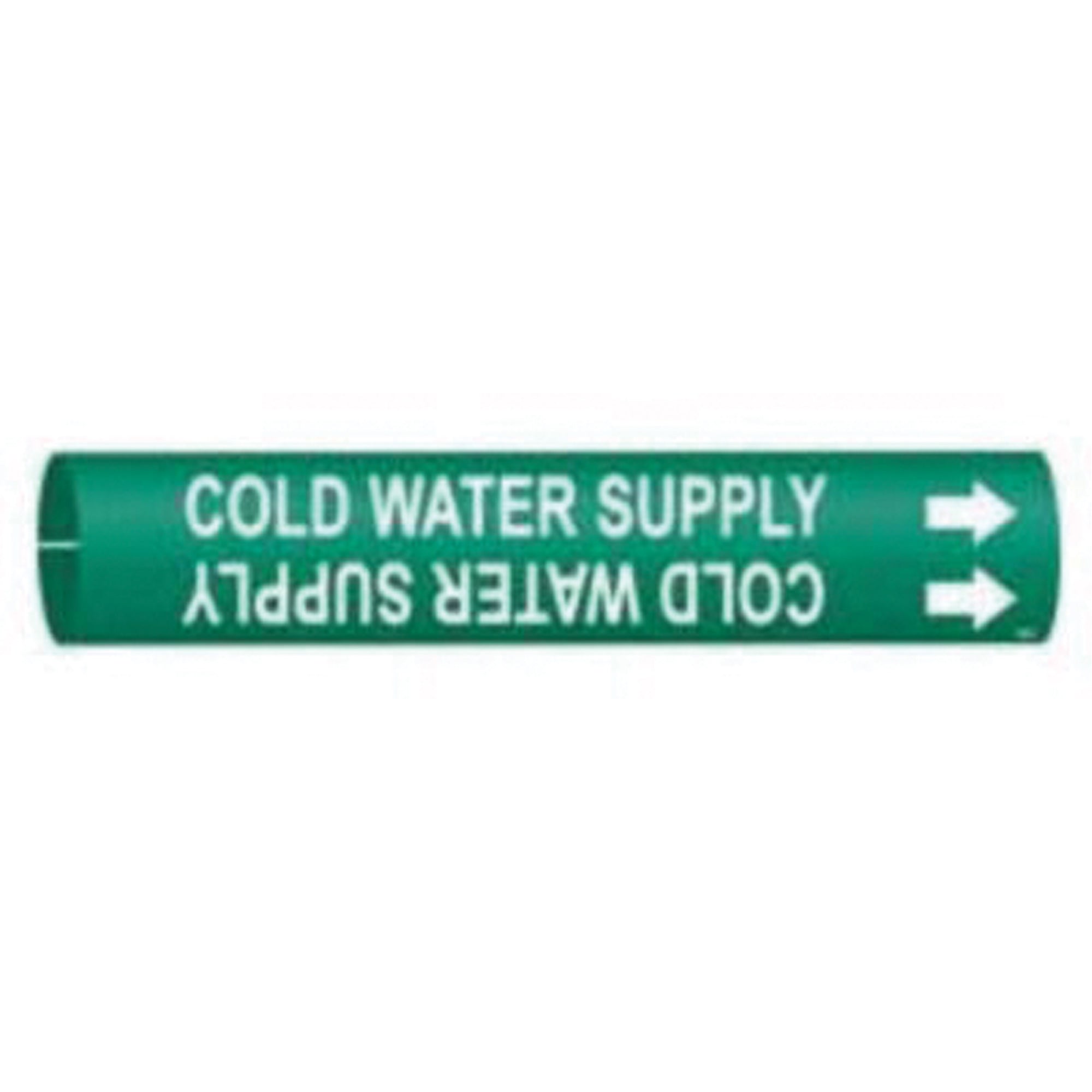 ""Cold Water Supply"" Pipe Marker - SAD696