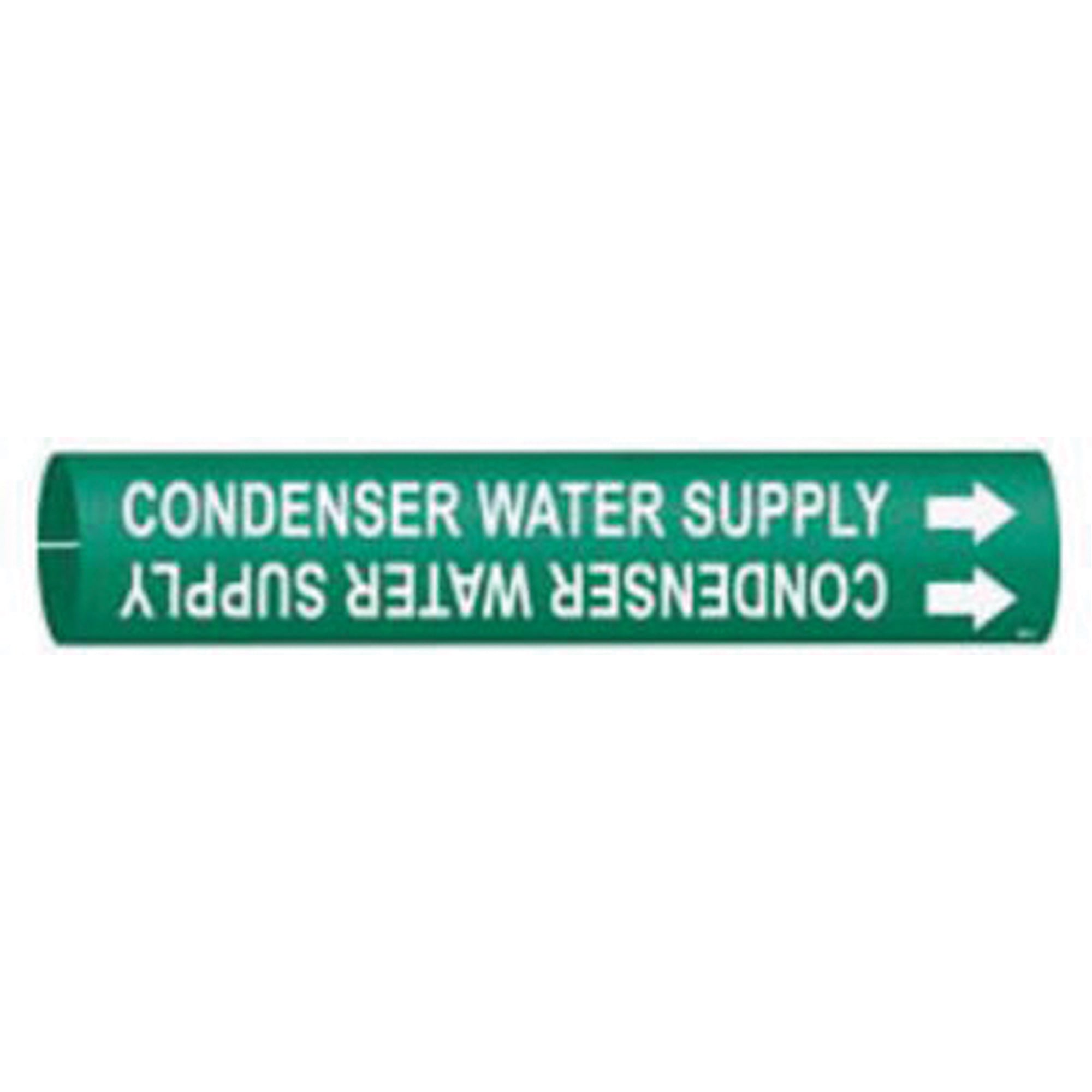 ""Condenser Water Supply"" Pipe Marker - SAD775