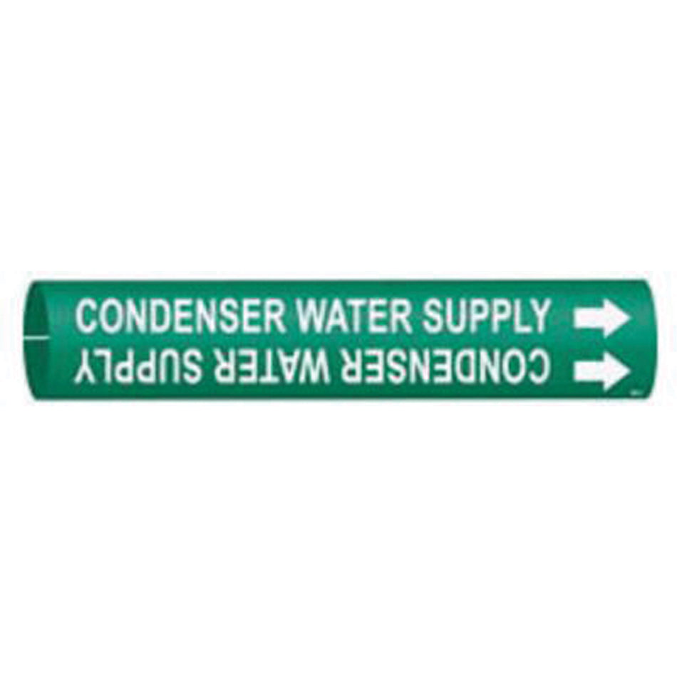 ""Condenser Water Supply"" Pipe Marker - SAD775
