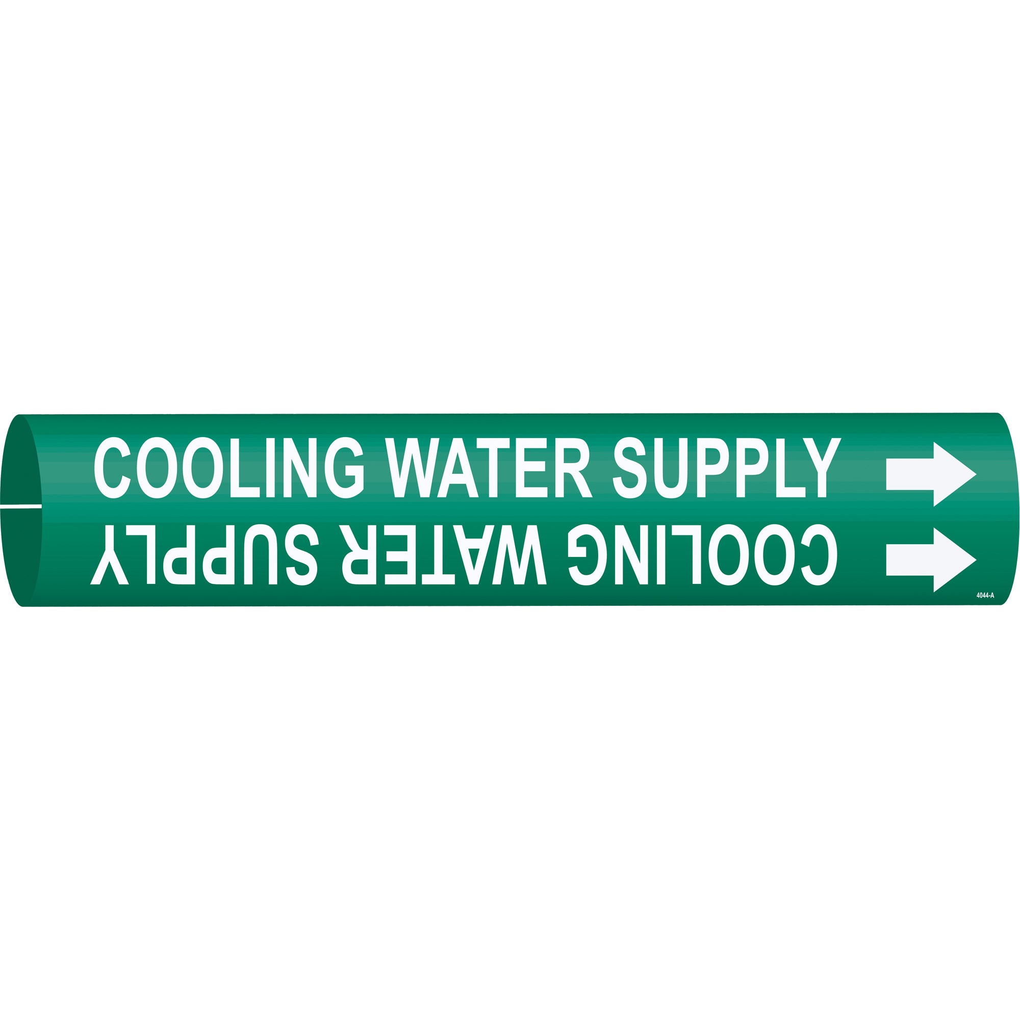 ""Cooling Water Supply"" Pipe Marker - SAD799