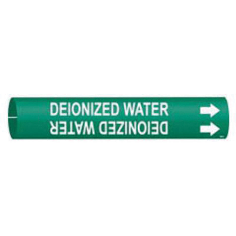""Deionized Water"" Pipe Marker - SAD815