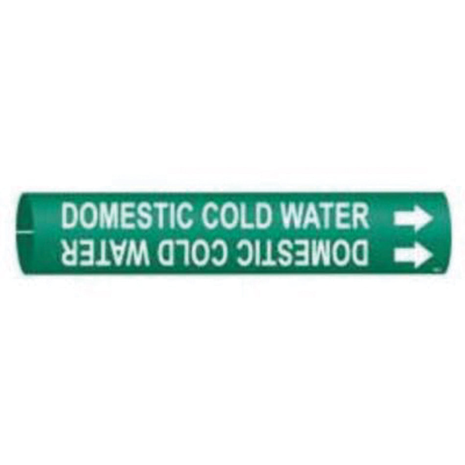 ""Domestic Cold Water"" Pipe Marker - SAD830
