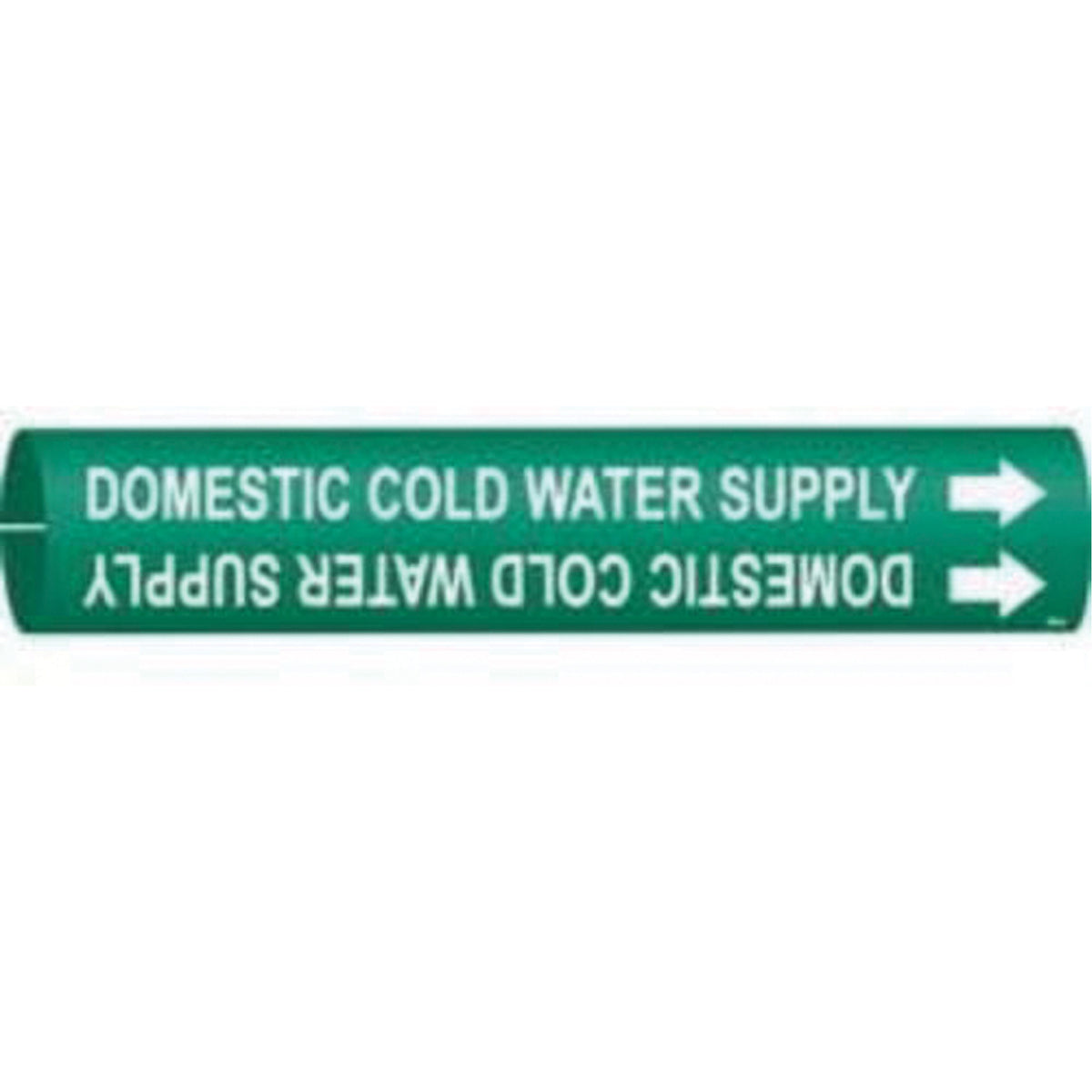 ""Domestic Cold Water Supply"" Pipe Marker - SAD846
