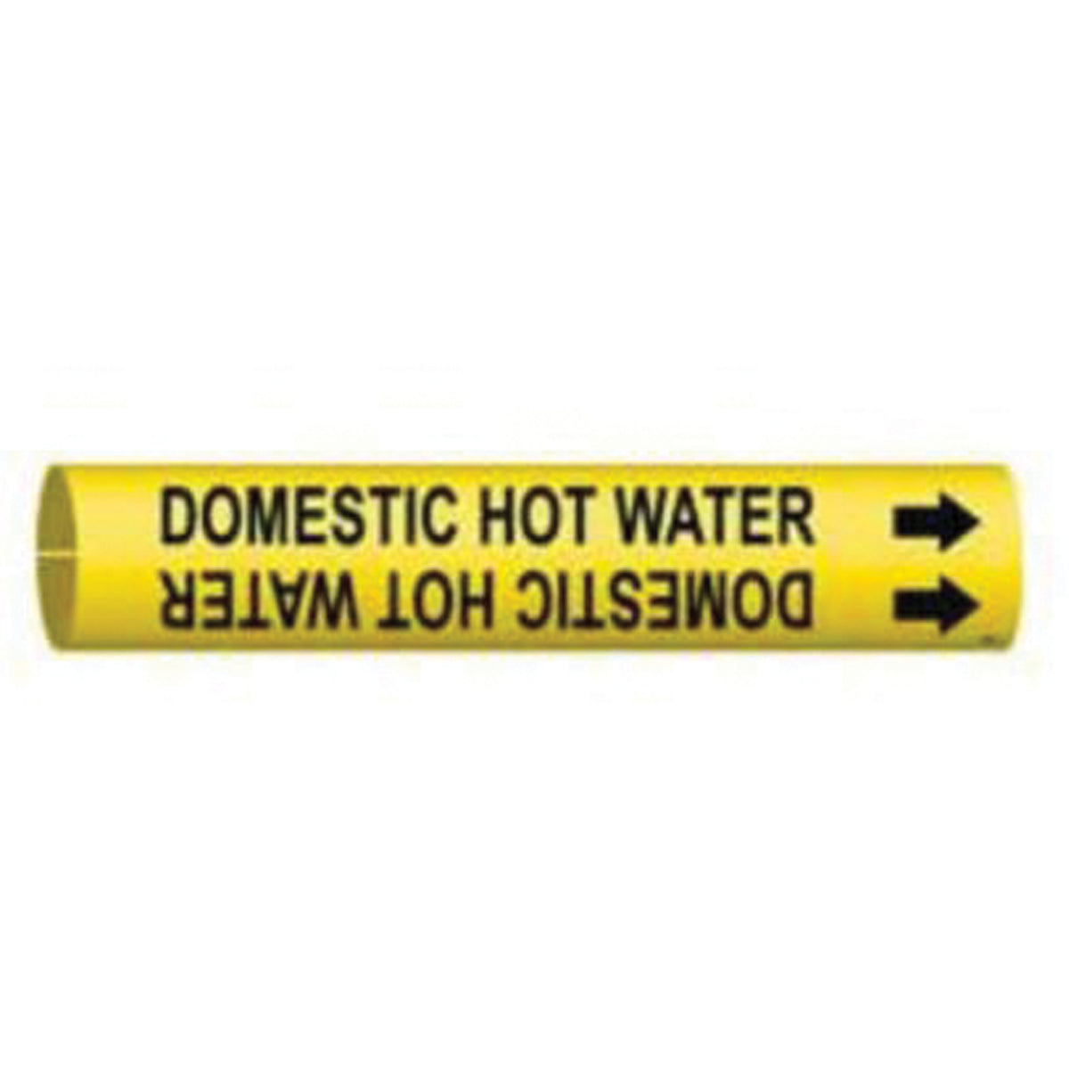 ""Domestic Hot Water"" Pipe Marker - SAD854