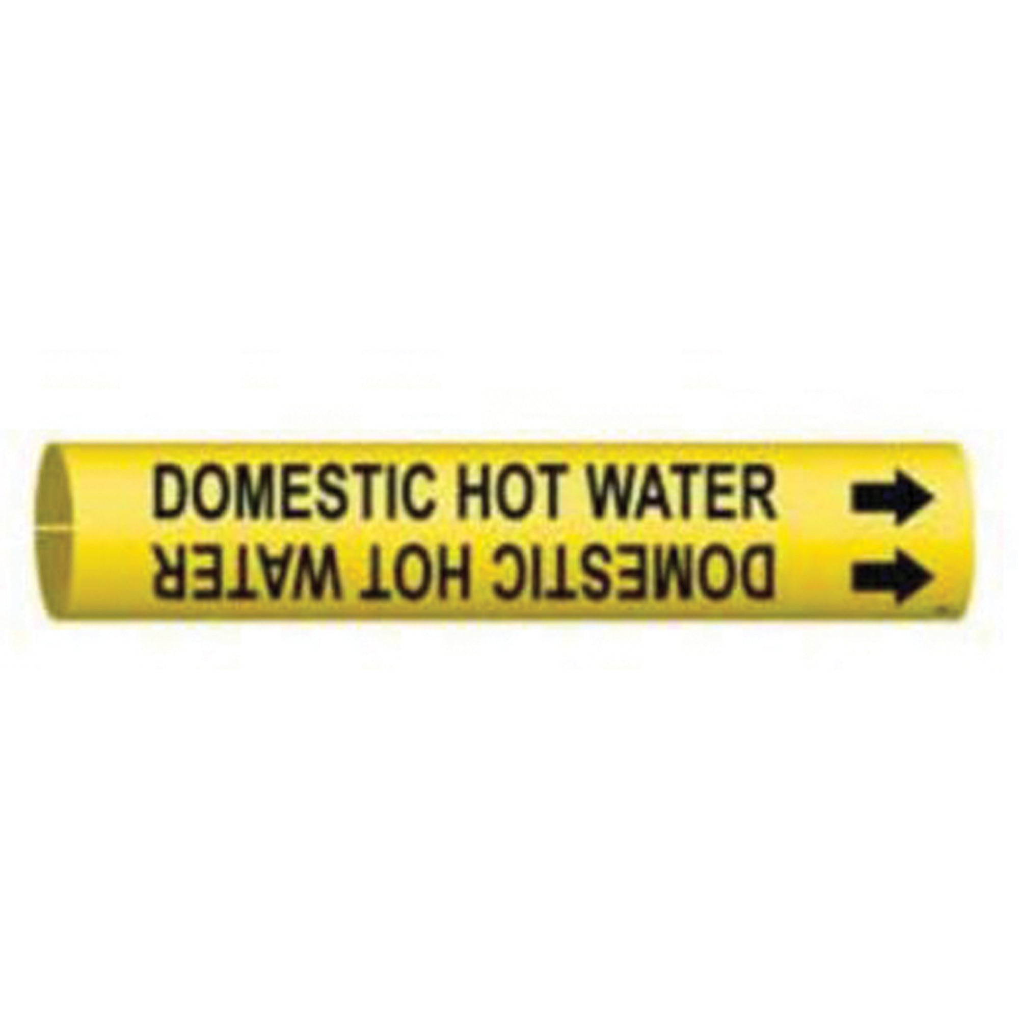 ""Domestic Hot Water"" Pipe Marker - SAD854