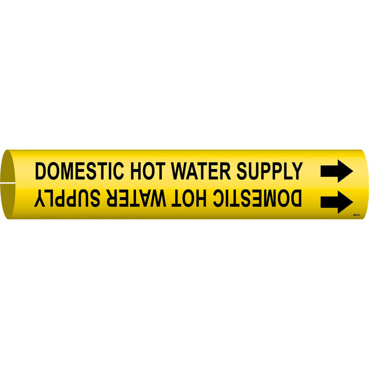 ""Domestic Hot Water Supply"" Pipe Marker - SAD870