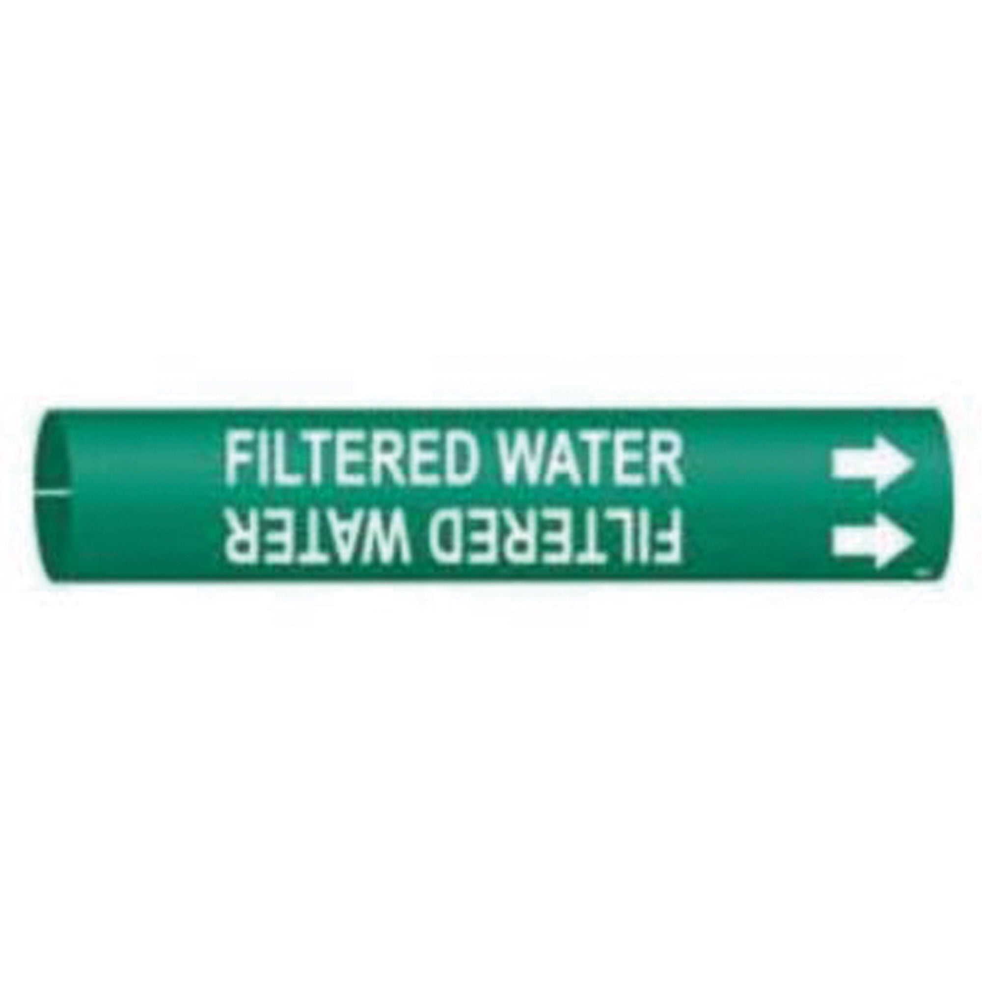 ""Filtered Water"" Pipe Marker - SAD909