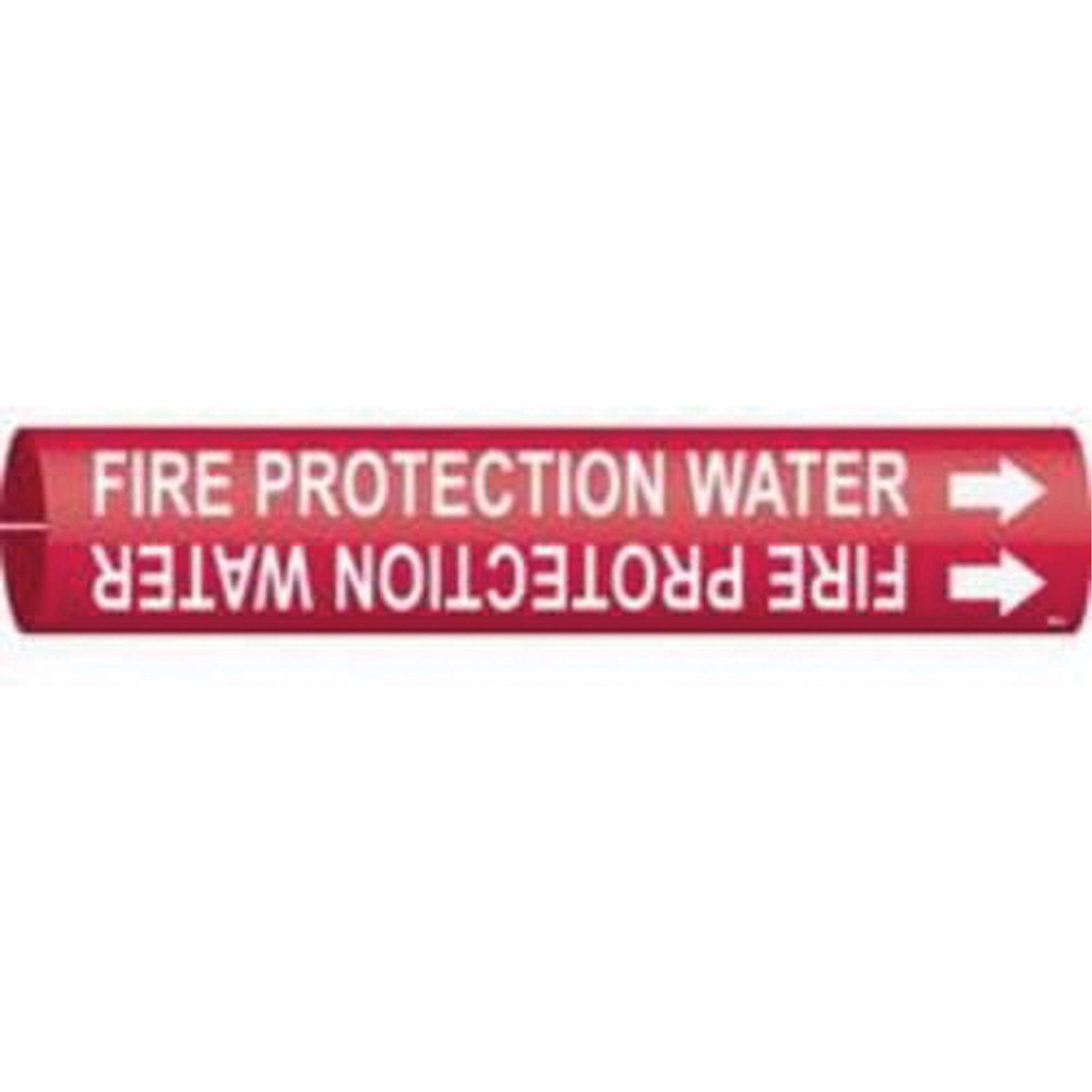 ""Fire Protection Water"" Pipe Marker - SAD925