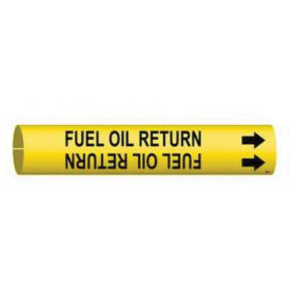 ""Fuel Oil Return"" Pipe Marker - SAD956