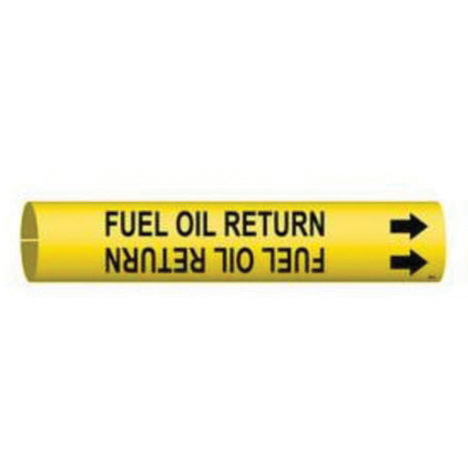 ""Fuel Oil Return"" Pipe Marker - SAD956