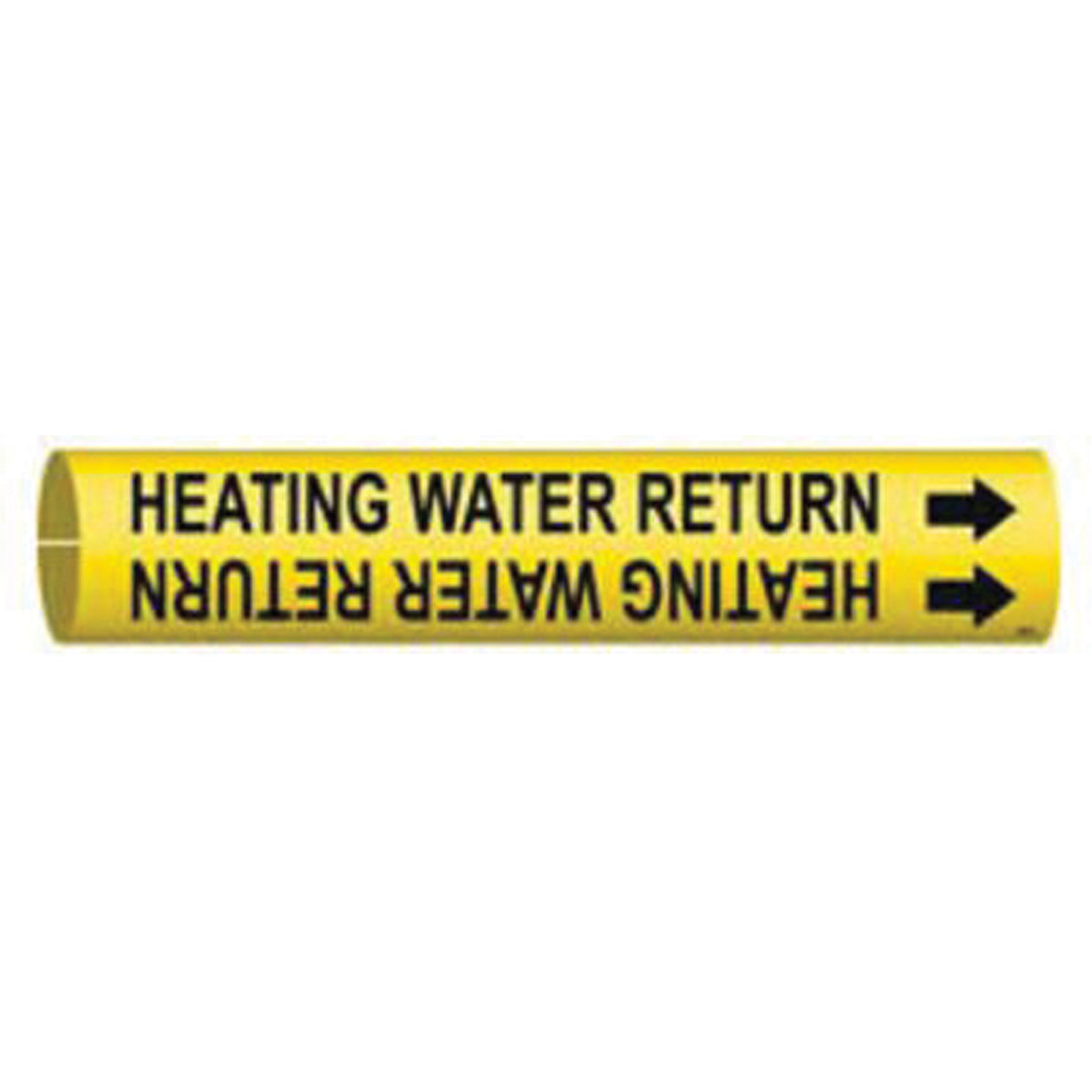 ""Heating Water Return"" Pipe Marker - SAE019