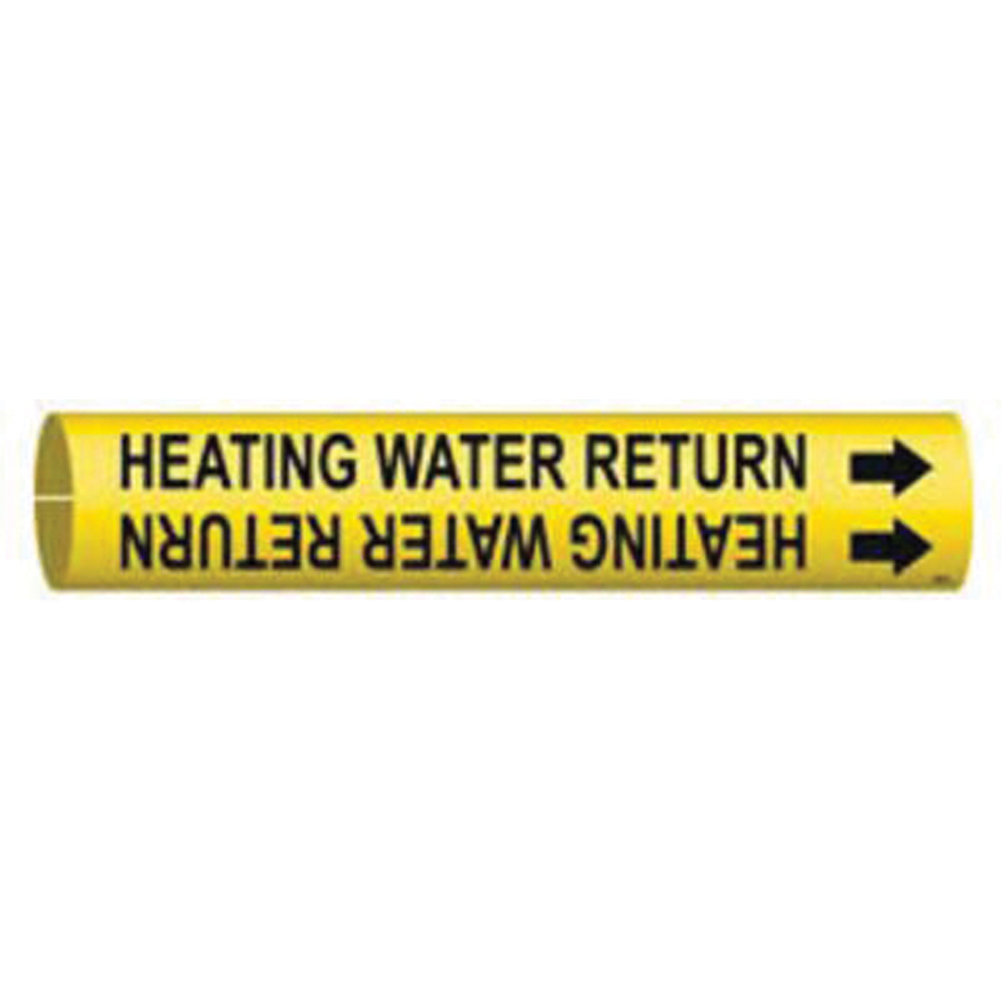 ""Heating Water Return"" Pipe Marker - SAE019