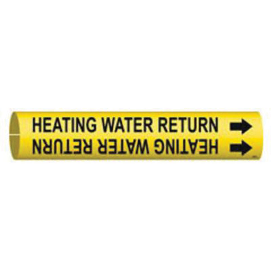 ""Heating Water Return"" Pipe Marker - SAE019
