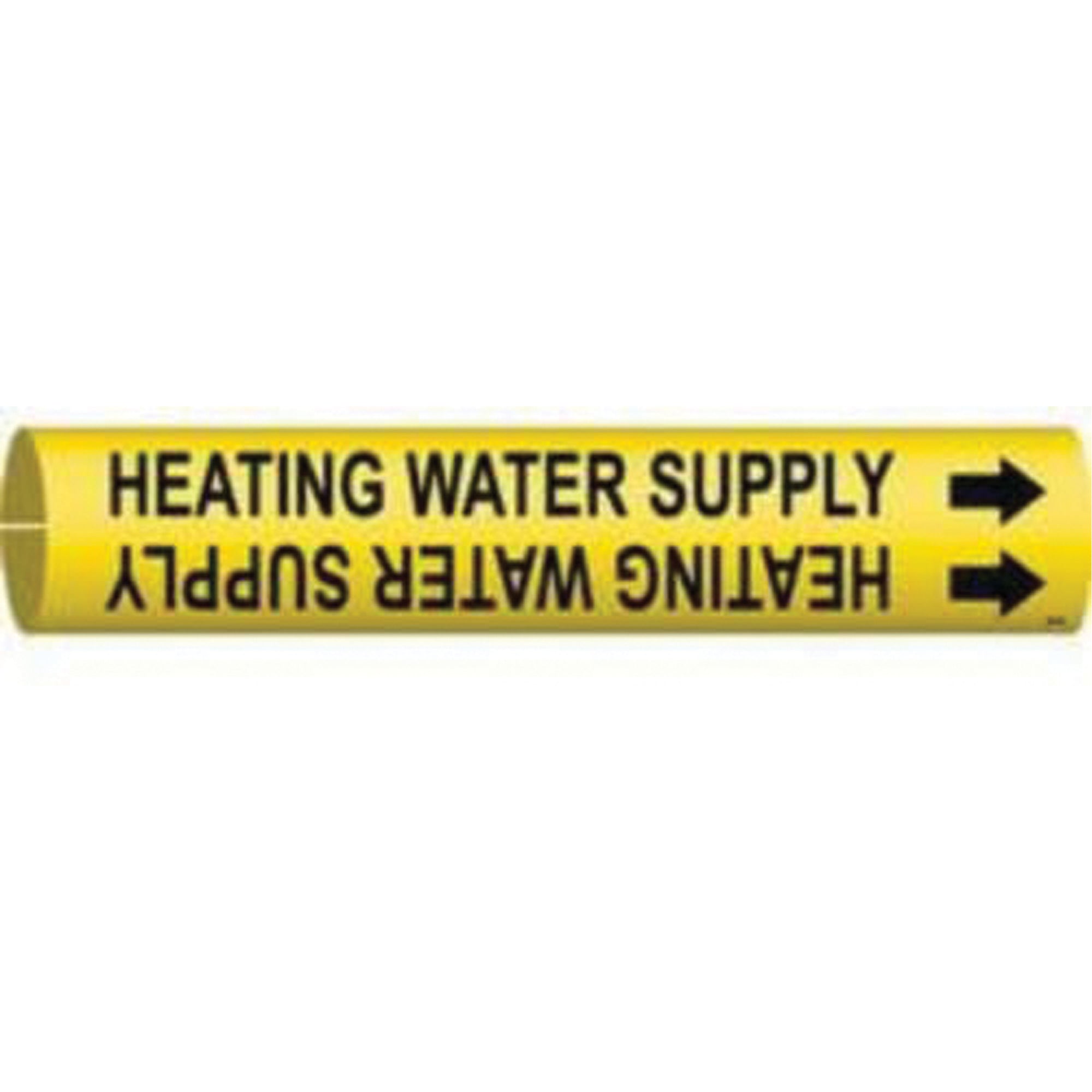 ""Heating Water Supply"" Pipe Marker - SAE027