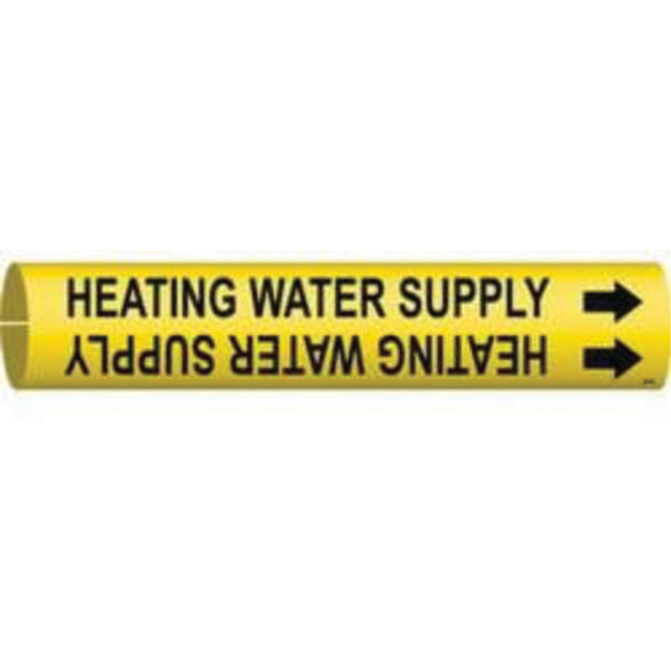 ""Heating Water Supply"" Pipe Marker - SAE027