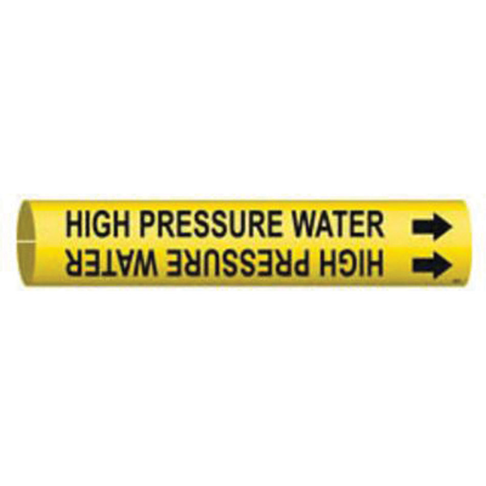 ""High Pressure Water"" Pipe Marker - SAE067