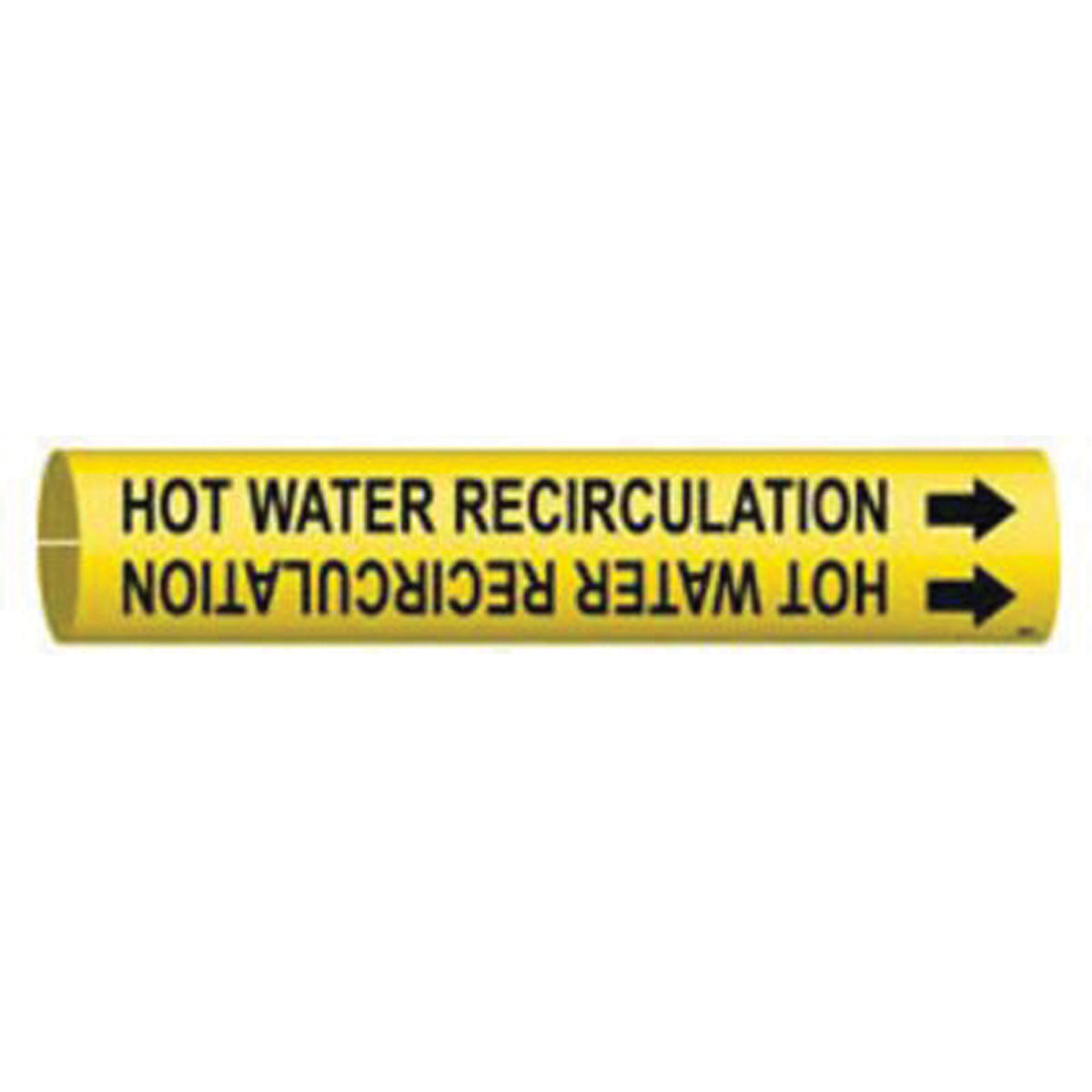""Hot Water Recirculation"" Pipe Marker - SAE083