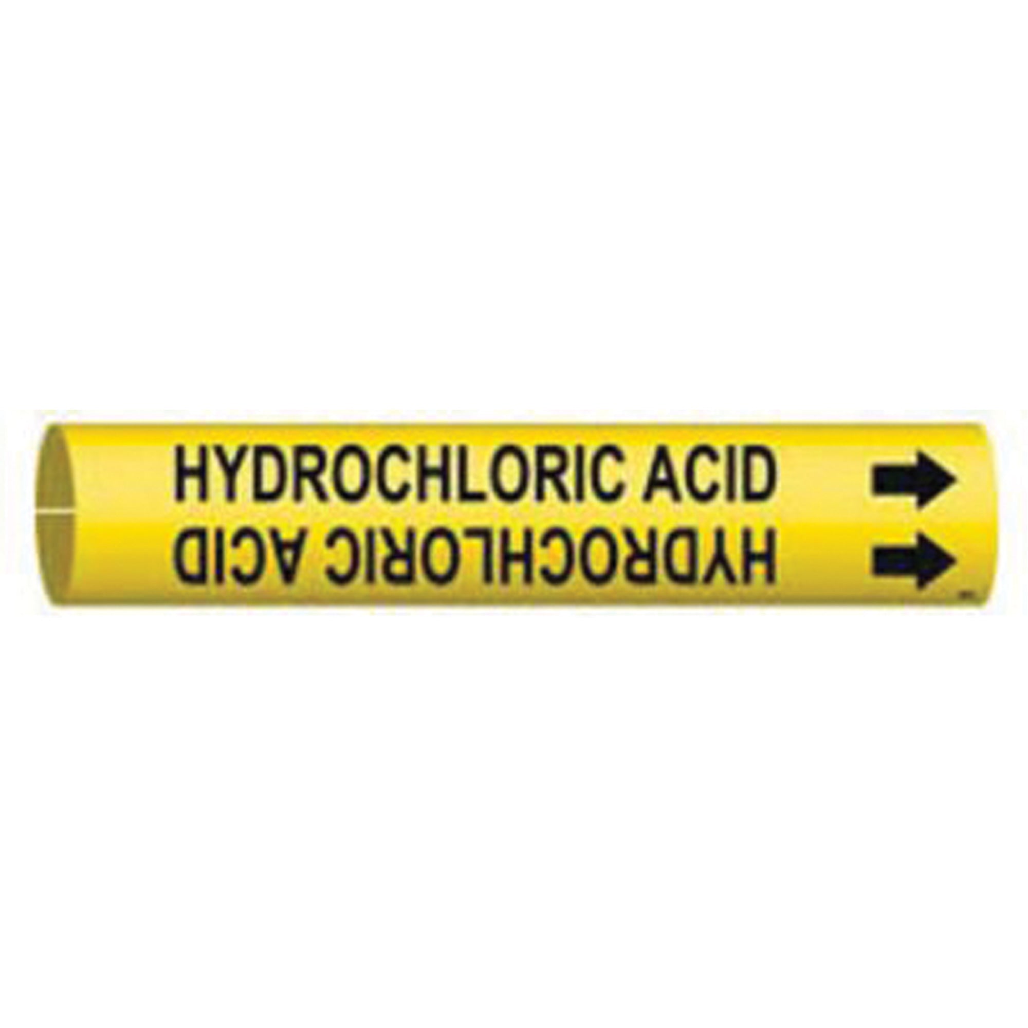 ""Hydrochloric Acid"" Pipe Marker - SAE123