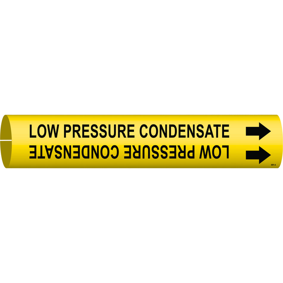 ""Low Pressure Condensate"" Pipe Marker - SAE170