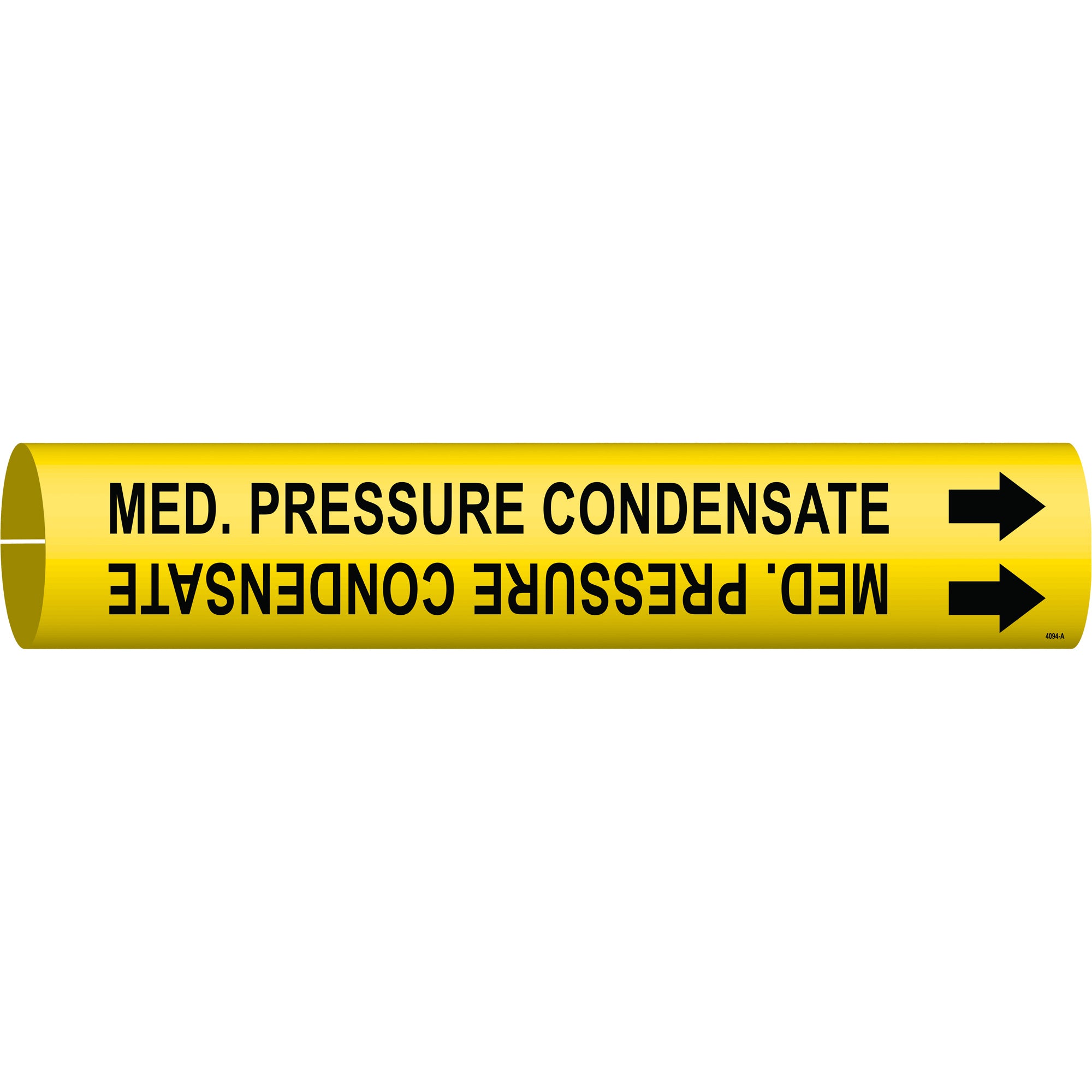 ""Med. Pressure Condensate"" Pipe Marker - SAE194
