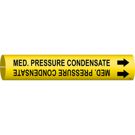 ""Med. Pressure Condensate"" Pipe Marker - SAE194